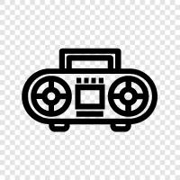 old school, vintage, retro, cassette icon svg