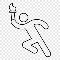 Olympische Spiele, Fackellauf, Olympische Flamme, Griechenland symbol