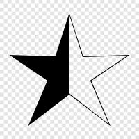 Bir ve Yarım Yıldızlar ikon