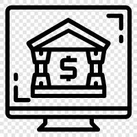 Online Banking, Banking Online, Banking, Checking icon svg