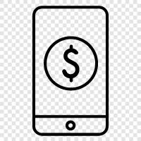 online banking, mobile banking, online payment, mobile payment icon svg