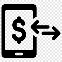 online banking, mobile banking, banking on the go, banking apps icon svg