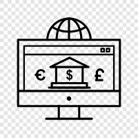 online bankacılık, online bankacılık hizmetleri, online bankacılık giriş, internet bankacılığı ikon svg