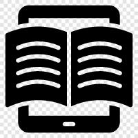 Online Bookstore, Online Book Reviews, Kindle Books, eBooks icon svg