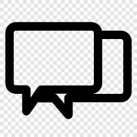 online chat, online community, online forum, online dating chat group icon svg