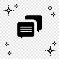 OnlineChat, EinwahlChat, OnlineChatRaum, OnlineChatService symbol