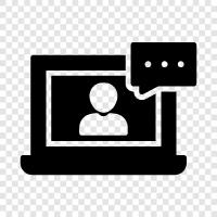 online chatting, online messaging, online discussion, online forum icon svg