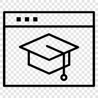 online colleges, online degrees, online education, online courses icon svg