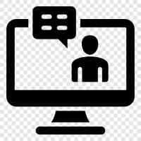 Интернетконференция, онлайнвидеозапись, онлайновое программное обеспечение для совещаний, онлайновое совещание Значок svg