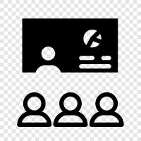 online conference, online meeting, online seminar, online course icon svg