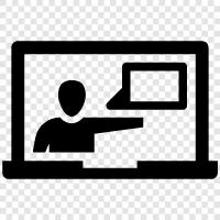 çevrimiçi ders, çevrimiçi seminer, çevrimiçi ders materyali, çevrimiçi ders müfredatı ikon svg