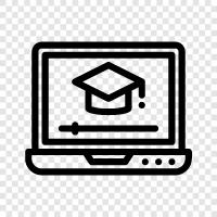 online courses, online learning platforms, online learning tools, online courses for kids icon svg