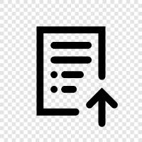 online document upload, online document submission, online document sharing, online document hosting icon svg