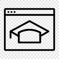 online education, online education courses, online higher education, online degrees icon svg