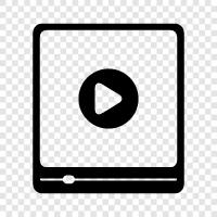 online, streaming, watch, archive icon svg