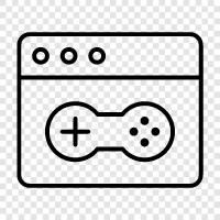 online game, online gaming, online browser game, online browser games icon svg