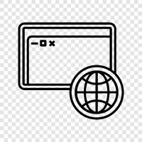 online, web, computer, laptop symbol