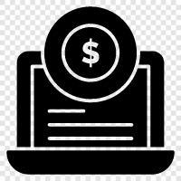 online investing, online savings, online banking, online money maker icon svg