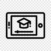 online learning, online courses, online learning platforms, online tutorials icon svg