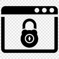 online lock, password lock, antitheft device, cyber lock icon svg