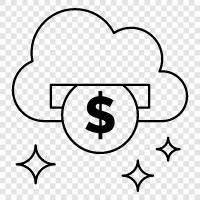 online money, online banking, online payments, online financial services icon svg