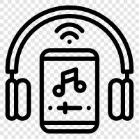 online music streaming, music streaming services, music streaming apps, music streaming sites icon svg