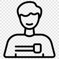 online, virtual, online persona, online identity icon svg