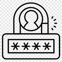 online security, password security, online privacy, online fraud icon svg