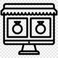 online shop, online store, online shopping, online store shopping icon svg
