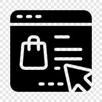 online shopping, shopping cart, ecommerce, shopping cart software icon svg