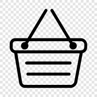 online shopping, online shopping basket, online shopping list, online shopping store icon svg