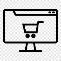 online shopping, online store, online retailer, online shopping mall icon svg