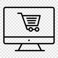 online shopping, online store, online marketplace, online auction icon svg