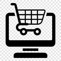 Интернетсайты по магазинам, онлайновые торговые центры, онлайнмагазины, онлайншопы Значок svg