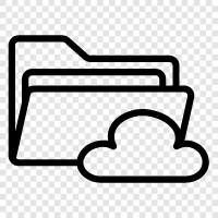 online storage, online backup, online privacy, online file storage icon svg