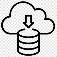 online storage, online backup, online storage provider, online backup provider icon svg