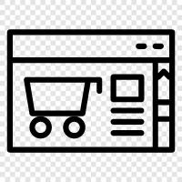 OnlineShop, OnlineShopping, OnlineMarkt, OnlineShop online symbol