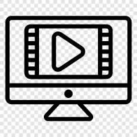 online streaming, live streaming, online TV, live TV icon svg