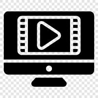 online streaming, streaming video, online video, Watch video icon svg