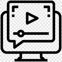 online video, online marketing, online video marketing, online video content icon svg