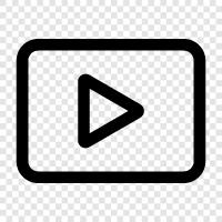 online video play, free online video play, online movie play, online tv icon svg