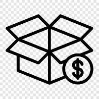 open box deals, open box furniture, open box electronics, open box prices icon svg