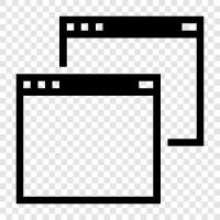 open multiple windows, split screen, windowed mode, multiple windows icon svg