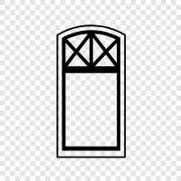 open, shut, curtains, drapes icon svg