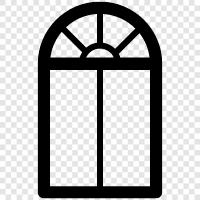 offen, Fensterreiniger, Reinigung, Fensterbehandlungen symbol