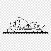 opera house, art, architecture, landmark icon svg