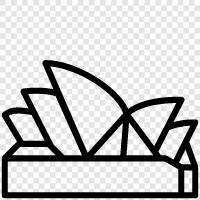 Opera House, The Sydney Opera House, Sydney Opera House icon svg