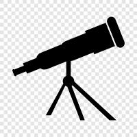 optical instrument, night sky, astronomy, stargazing icon svg