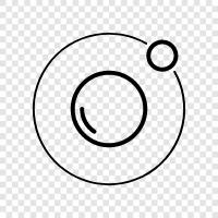 orbit of planets, planetary orbit, satellites in orbit, asteroid in orbit icon svg