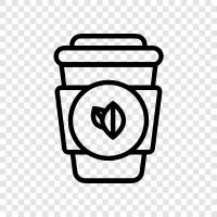 organic, tea leaves, black, green icon svg